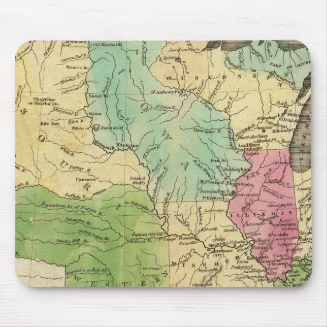 Mousepad Estados Unidos com Estados do Leste (Frente)