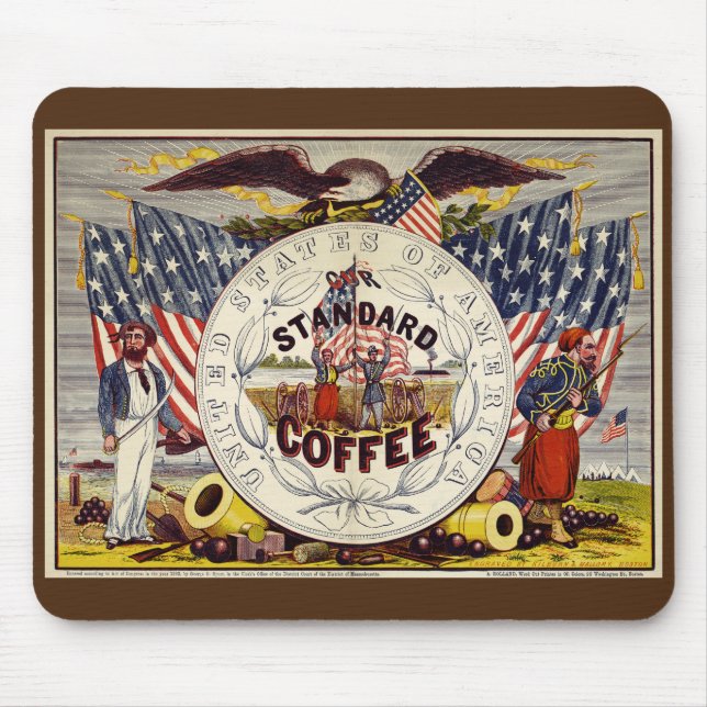 Mousepad Estados Unidos Nosso Café Padrão (Frente)