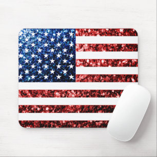 Mousepad Estados Unidos sinalizam brilhos vermelhos e azuis