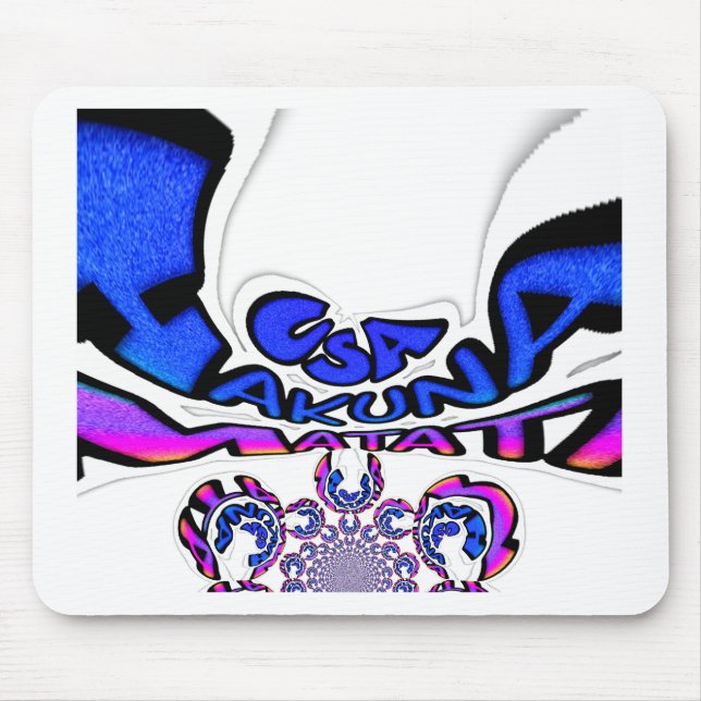 Mousepad Estados Unidos Uma bela design de citação de texto (Frente)