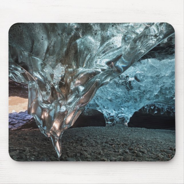 Mousepad Estalactite de Gelo numa Caverna de Gelo (Frente)
