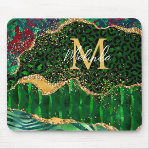 Mousepad Estampa de Animal Safari Verde Ágata
