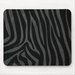 Mousepad Estampa de Zebra Preta e Cinza