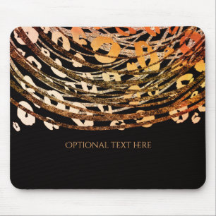 Mousepad Estampa Exótica de Animal Guepardo Laranja Bronze