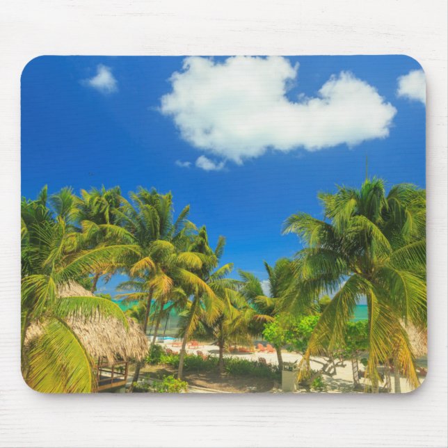 Mousepad estância tropical de praia, Belize (Frente)
