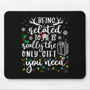 Mousepad Estar Relacionado A Mim Família De Natal Engraçada
