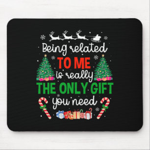 Mousepad Estar Relacionado A Mim Família De Natal Engraçada