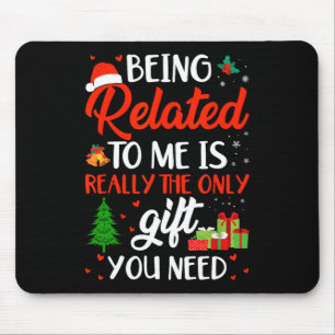 Mousepad Estar Relacionado A Mim Família De Natal Engraçada