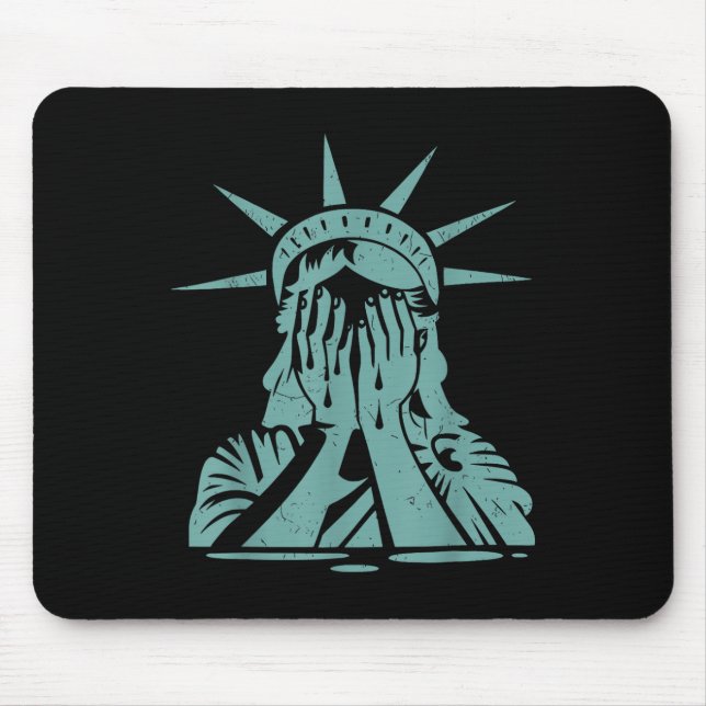 Mousepad Estátua Chorando Do Protesto Pela Liberdade (Frente)