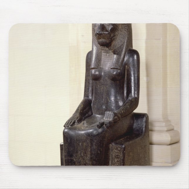 Mousepad Estátua da deusa leão-dirigida Sekhmet (Frente)