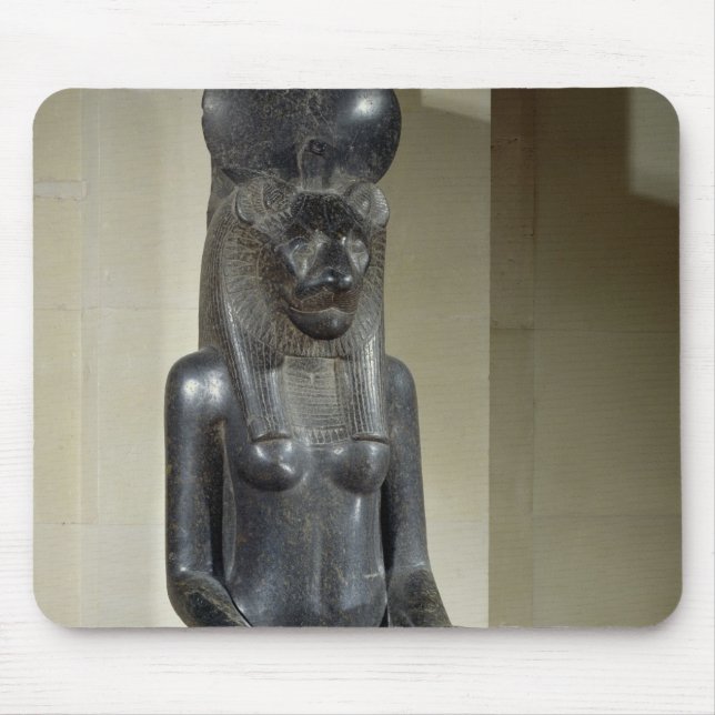 Mousepad Estátua da deusa leão-dirigida Sekhmet, do th (Frente)