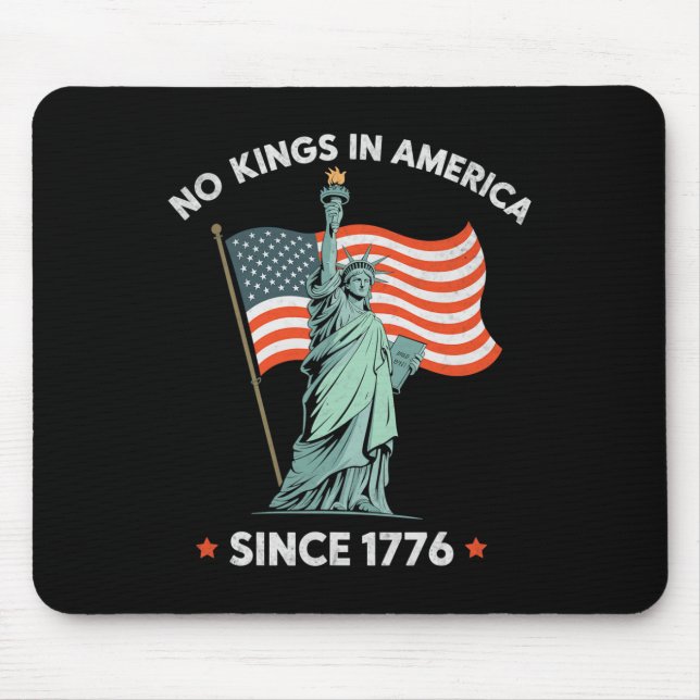 Mousepad Estátua Da Liberdade 4 De Julho Sem Reis Na Améric (Frente)