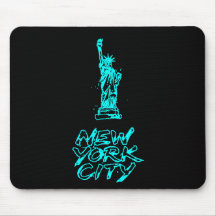 Estátua da Liberdade de Nova York com Pincel Neon