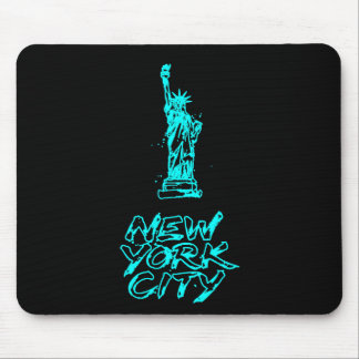 Mousepad Estátua da Liberdade de Nova York com Pincel Neon