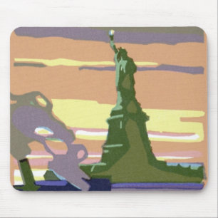 Mousepad Estátua da Liberdade na cidade de Nova York, Viage