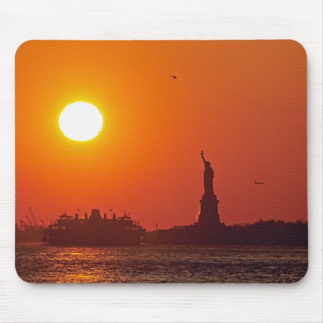 Mousepad Estátua da Liberdade, Porto de Nova York, NY, EUA, (Frente)
