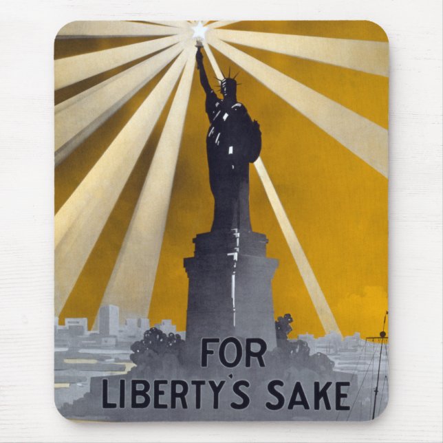Mousepad Estátua da Liberdade Tocha & Marinha dos EUA Segun (Frente)