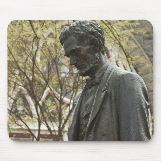 Mousepad Estátua de Abraham Lincoln, Portland, Oregon (Frente)