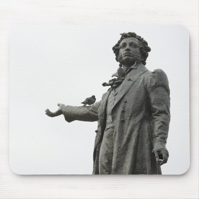 Mousepad Estátua de Alexander Pushkin, São Petersburgo (Frente)
