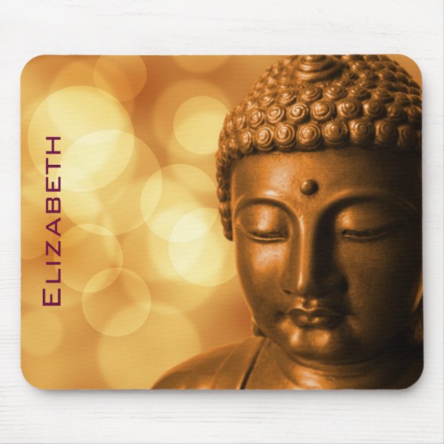 Mousepad Estátua de Bronze Buda Personalizada (Frente)