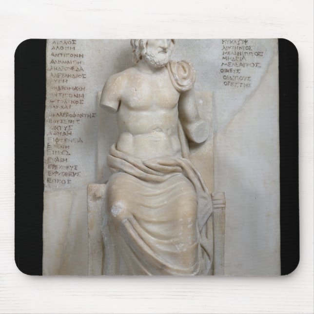 Mousepad Estátua de Euripides (Frente)