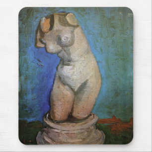 Mousepad Estátua de gesso de torso feminino por Vincent van