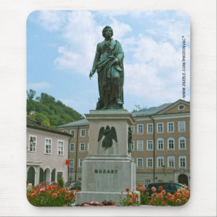 Mousepad Estátua de Mozart em Salzburgo