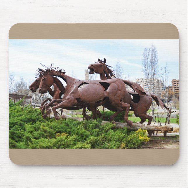 Mousepad estátua dos cavalos (Frente)