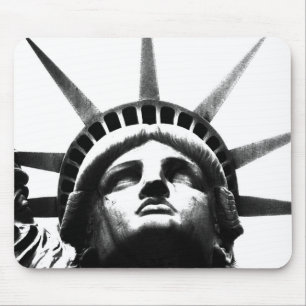 Mousepad Estátua Negra e Branca da Liberdade