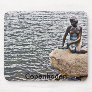 Mousepad Estátua pequena da sereia, Copenhaga
