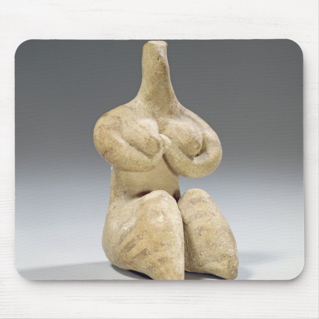 Mousepad Estatueta fêmea no estilo de Halaf, c.4500 BC (ter (Frente)