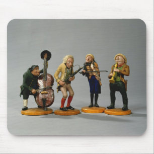 Mousepad Estatuetas da caricatura dos músicos