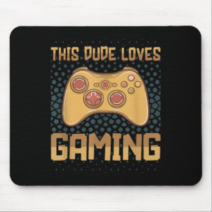 Mousepad Este Cara Adora Jogos Engraçados Jogando Gamers Ci