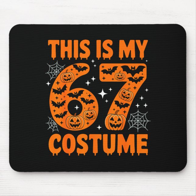 Mousepad Este É Meu 67 Fantasia 6 7 Meme Gen Alpha Hallowee (Frente)