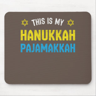 Mousepad Este É Meu Hanukkah Pajamakkah, Feliz Hanukk Engra