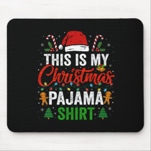 Mousepad Este É Meu Natal Pajama Divertido Xmas Homens Mulh