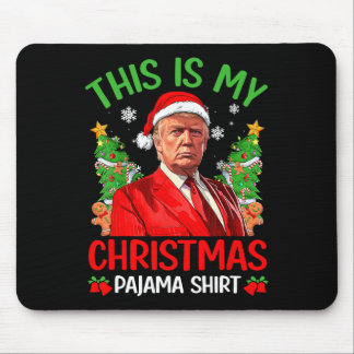 Mousepad Este É Meu Natal Pajama Engraçado Trump Xmas Pjs M
