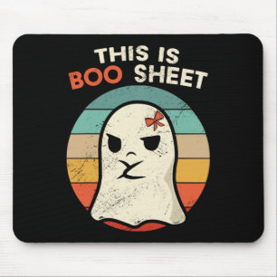 Mousepad Este É O Boo Sheet Divertido Figurinos De Hallowee