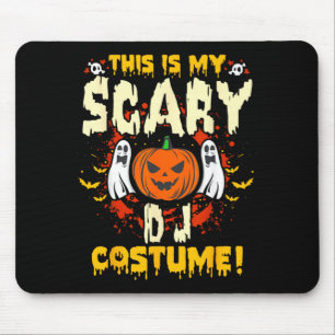 Mousepad Este é o meu fantasia assustadora de DJ engraçado