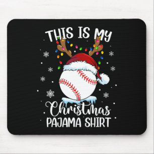 Mousepad Este é o meu natal de baseball xmas...