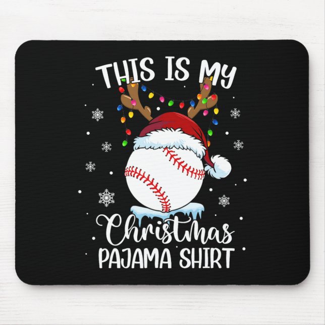 Mousepad Este é o meu natal de baseball xmas... (Frente)