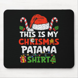 Mousepad Este É O Meu Natal Pajama Diversão Da Família Xmas