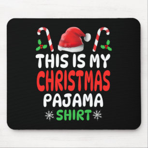 Mousepad Este É O Meu Natal Pajama Men Mulheres Rapazes Gi