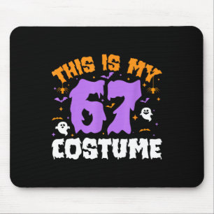 Mousepad Este é o meu número 6 7 do traje de Halloween 67 M