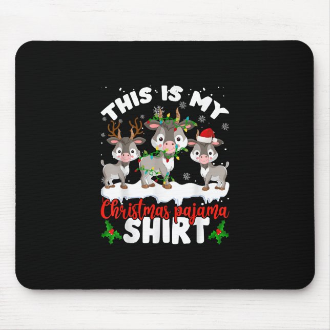 Mousepad Este É O Meu Presente De Papais noeis Do Pajama De (Frente)