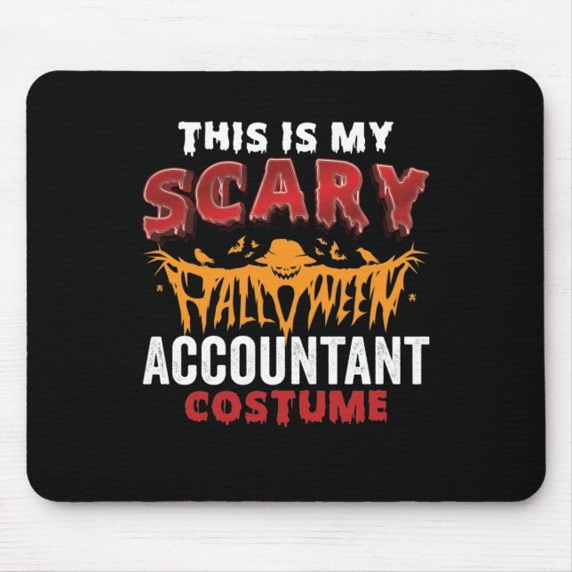 Mousepad Este É O Meu Traje De Contador De Almoço Assustado (Frente)