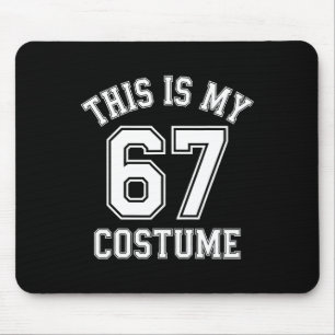 Mousepad Este é o meu traje de Halloween 67 Humor Esportivo