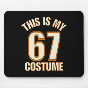 Mousepad Este É o Meu Traje de Halloween 67 Meme Lazy Brain