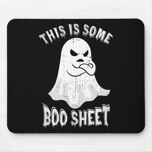 Mousepad Este É Um Brinde De Boo Folha De Halloween. (Frente)