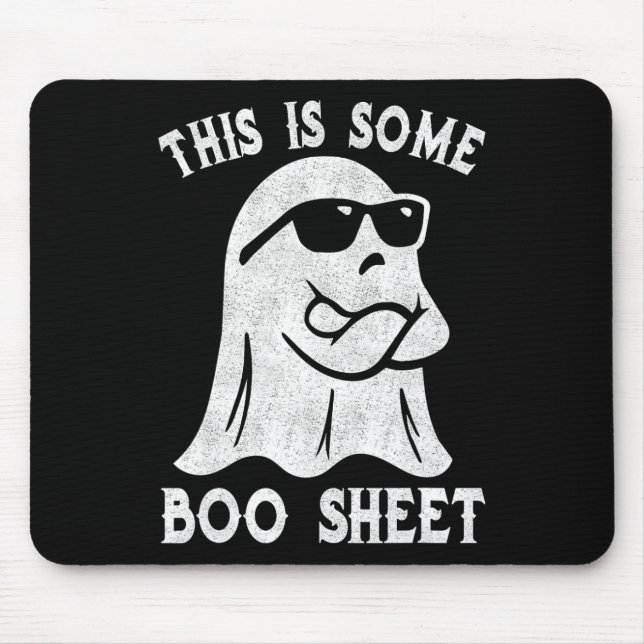 Mousepad Este É Um Brinde De Boo Sheet Halloween. (Frente)